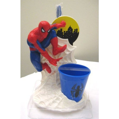 Mzb Accessories Spiderman Toothbrush and Cup Holder Set for Kids