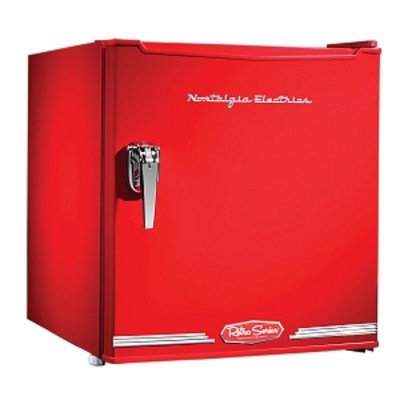 Nostalgia Electrics Retro Series 1.7-Cubic Foot Mini Fridge, Red, 1 ea