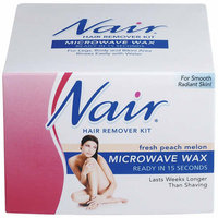Nair Microwave Wax Fresh Peach Melon Hair Remover Kit