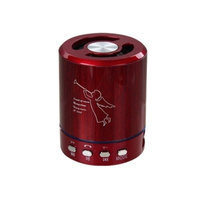 Insten Red Mini Portable Music Speaker For Mobile Cell Phone MP3 Tablet