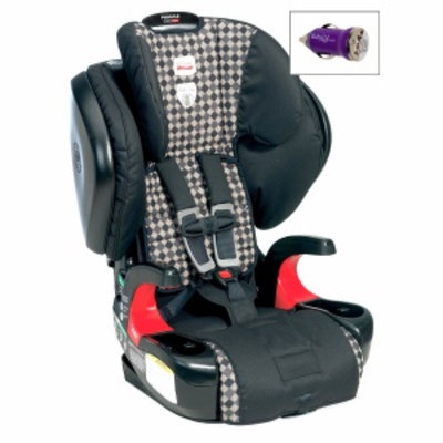 Britax Pinnacle 90 Booster Car Seat and FREE Mini Auto USB Adapter, Cityscape, 1 ea