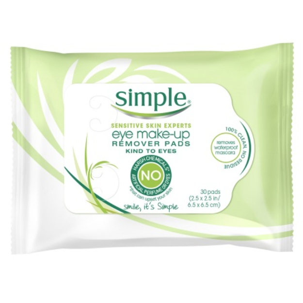 Simple® Eye Makeup Remover Pads