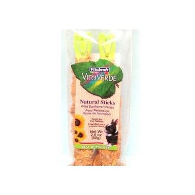Vitakraft Sun Seed Company Vita Verde Natural Treat Sticks Sunflower Petal Rabbit