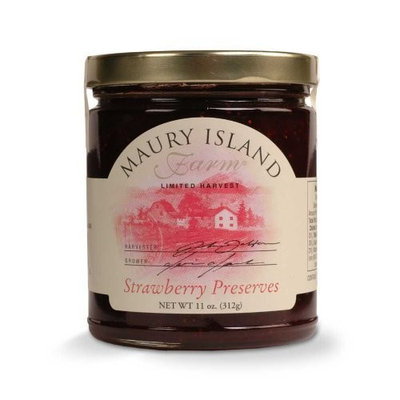 Gourmet Strawberry Preserves, 11 oz Jar - All Natural - by Maury Island Farms (Pack of 4)