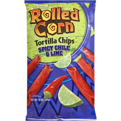 Walmart Stores Inc Great Value Rolled Corn Spicy Chile & Lime Tortilla Chips, 10 oz