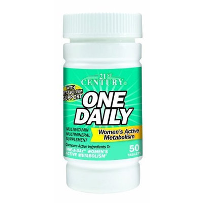 21st Century One Daily Women's Active Metabolism Tablets, 50-Count