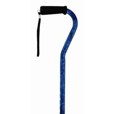 Medbasix Offset Single Point Cane Color: Bass
