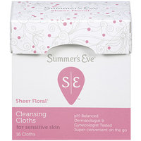 Sunbeam Summer's Eve Feminine Cleansing Cloths For Sensitive Skin With Sheer Floral Scent