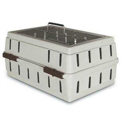 Petmate Cabin Kennel with Wire Top for Small Pets