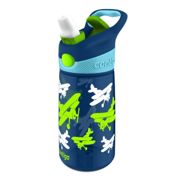 Contigo Striker Water Bottle, Navy Planes, 1 ea