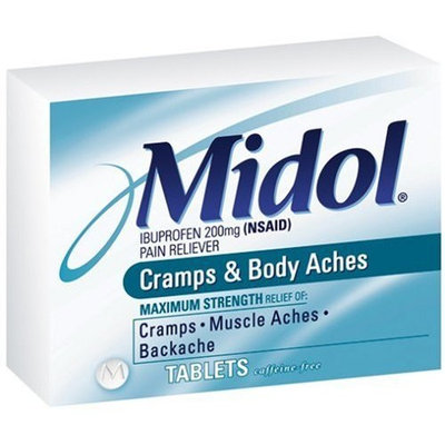 Midol Cramps & Body Aches Tablets 24-Count Boxes (Pack of 4)