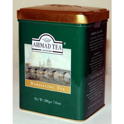 AHMAD TEA LONDON Ahmad Darjeeling Tea Tin Box Net Wt 200 g (7 Oz)