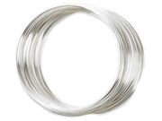 Beadalon 347B-050 Silver Plated Memory Wire Bracelet .5 Oz/Pkg