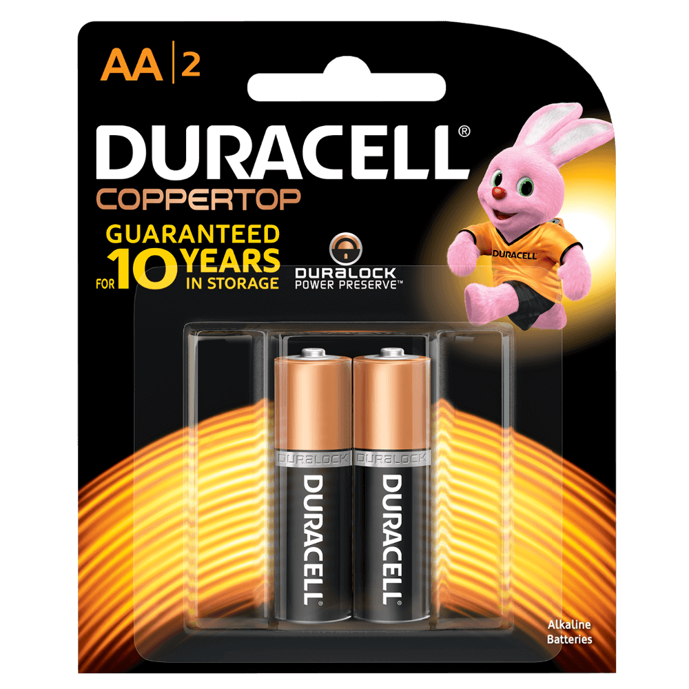 Duracell® Coppertop Alkaline AA Batteries