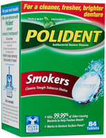 Polident Antibacterial Denture Cleanser for Smokers