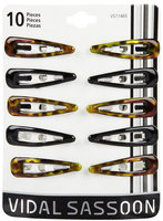 Vidal Sassoon Hair Accessories Assorted Medium Enamel Contour Clips