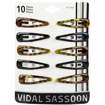 Vidal Sassoon Hair Accessories Assorted Medium Enamel Contour Clips
