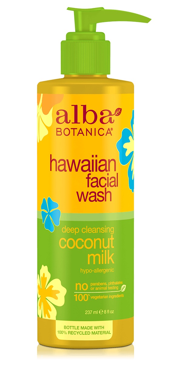 Alba Botanica Hawaiian Facial Wash Deep Cleansing Coconut Milk