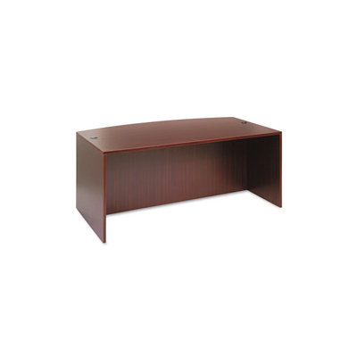 Alera Valencia Series Bow Mahogany Front Desk Shell