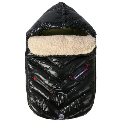 7a.m. Enfant 7 A.M. Enfant Polar Igloo Medium Footmuff In Black