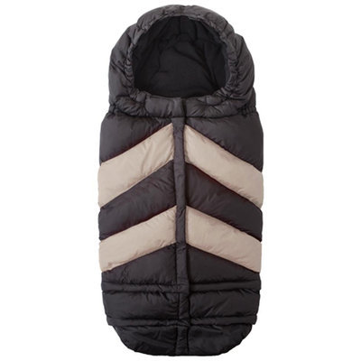 7 A.M. Enfant Blanket 212 Chevron Footmuff - Black/Beige - 1 ct.