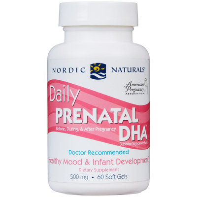 Nordic Naturals Daily Prenatal DHA - 500 mg - 60 Softgels