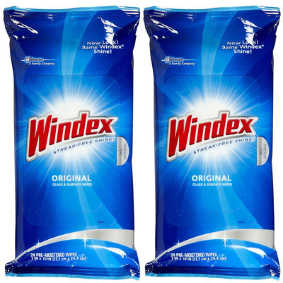 Windex Original Glass Cleaner Wipes 28-Wipes (12-Pack) 70232