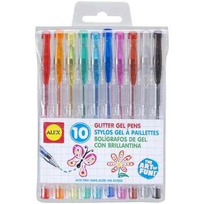 Alex 10 Glitter Gel Pens - 1 ct.