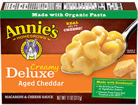 Annie's® Homegrown Creamy Deluxe Shells & Real Aged Cheddar Sauce Macaroni Dinner
