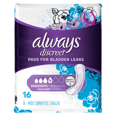 Always Discreet Moderate Pads - Long Length