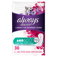 Always Discreet Ultra Thin Liners - Regular Length