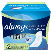 Always Infinity Size 2 Super Pads Non-Wings Unscented