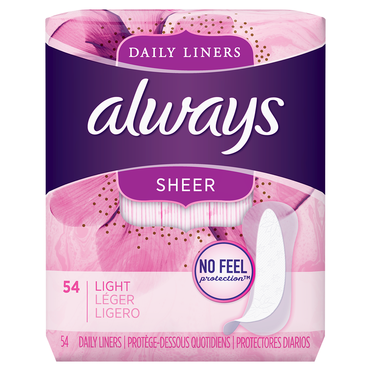 Always Sheer Daily Liners