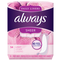 Always Sheer Daily Liners