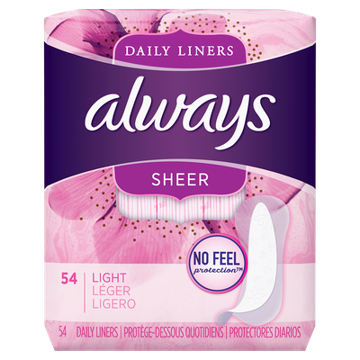 Always Sheer Daily Liners