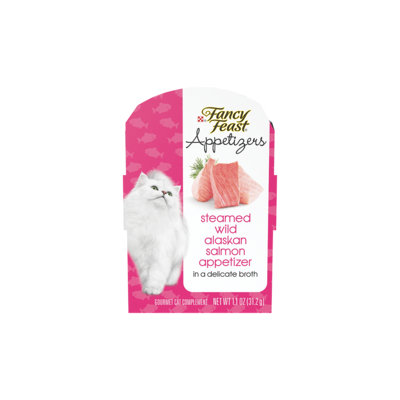 Fancy Feast® Steamed Wild Alaskan Salmon Appetizer In A Delicate Broth