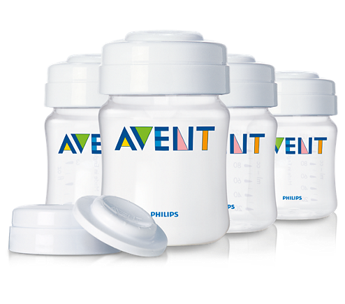 avent breast milk storage bottles