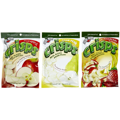 Brothers All Natural Brothers-ALL-Natural Crisps, Apple, Pear, Strawberry/Banana, 12 ct