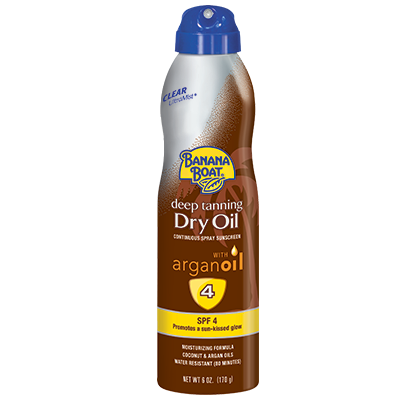Banana Boat Clear Ultramist Dry Oil Spray Sunscreens With Argan Oil With SPF 4