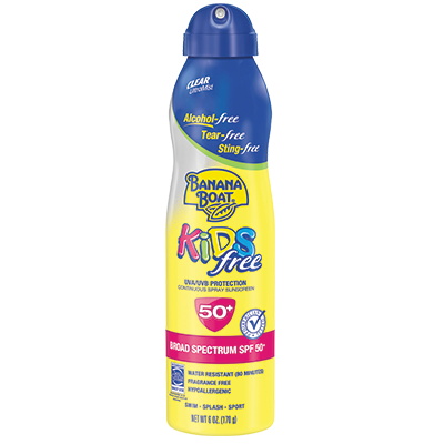 Banana Boat Kids Free Clear UltraMist Sunscreen Spray With SPF 50+