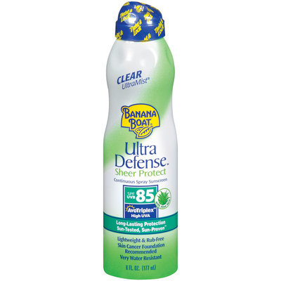 Banana Boat Ultra Defense Sheer Protect Sunscreen Spray With SPF 85