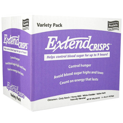 ExtendSnacks ExtendCrisps Appetite & Blood Sugar Mgt Snacks 5 Pk