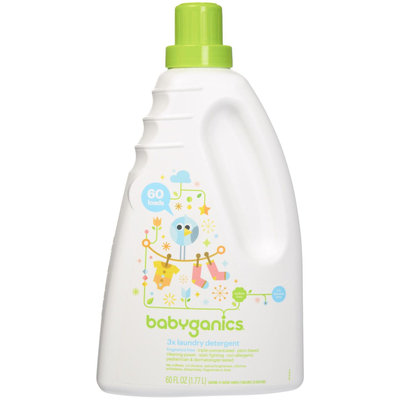 Babyganics 3X Laundry Detergent Fragrance Free 60 fl oz