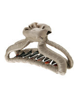 L. Erickson Silk-Wrapped Hanger Jaw Clip for Hair, Navy