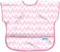 Bumkins Junior Bib - Pink Chevron - Girl - 1 ct.