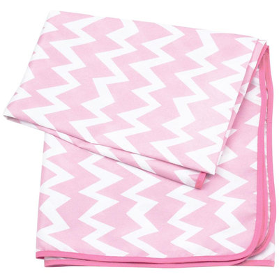 Bumkins Splat Mat - Pink Chevron - 1 ct.