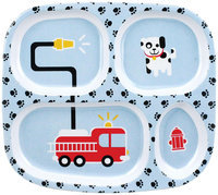 Bumkins Melamine Plate - Fire Engine - 1 ct.