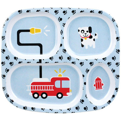 Bumkins Melamine Plate - Fire Engine - 1 ct.