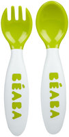 BEABA Soft Spoon & Fork Set - Stage 2 - Sorbet - 2 ct