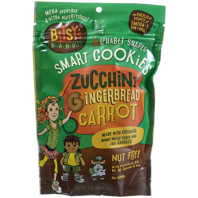 Bitsy's Brainfood - Smart Cookies Zucchini Gingerbread Carrot - 5 oz. LUCKY PRICE